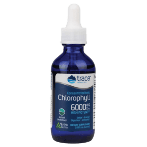 Trace Minerals skystas chlorofilas – tai ekologiškas chlorofilo maisto papildas iš žaliadumblių, 60 ml buteliukas su pipirmėčių aliejumi Trace Minerals skystas chlorofilas – tai ekologiškas chlorofilo maisto papildas iš žaliadumblių, 60 ml buteliukas su pipirmėčių aliejumi