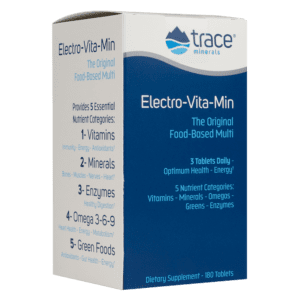 Trace Minerals Electro-Vita-Min vitaminų ir mineralų kompleksas – su omega rūgštimis – 180 tablečių pakuotė Trace Minerals Electro-Vita-Min vitaminų ir mineralų kompleksas - su omega rūgštimis - 180 tablečių pakuotė